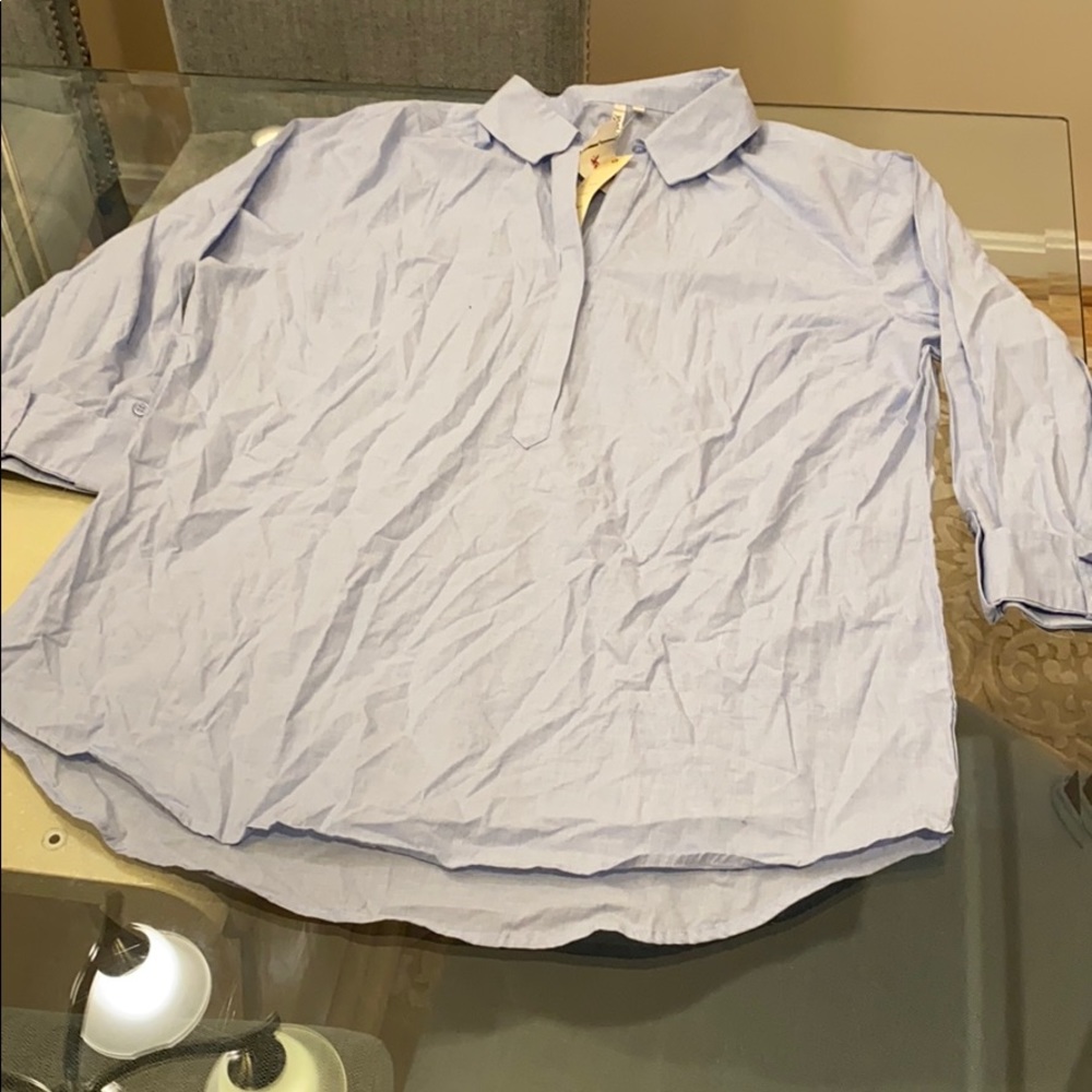 Grand & Green -Blue Long Sleeve Shirt -Size XL